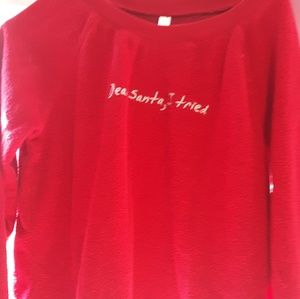 Xhiliration pajama shirt. Size M